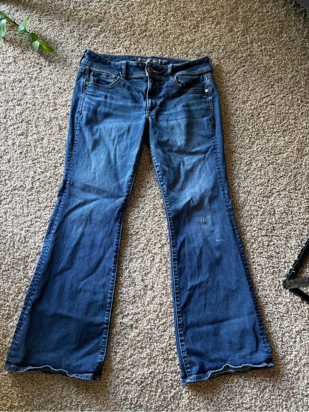 American Eagle Outfitters Dark Blue Bootcut Jeans